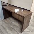 Walnut Straight Office Desk Shell